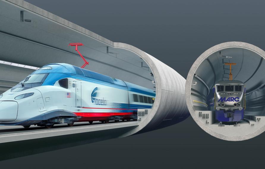 弗雷德里克·道格拉斯隧道效图由美国铁路公司提供