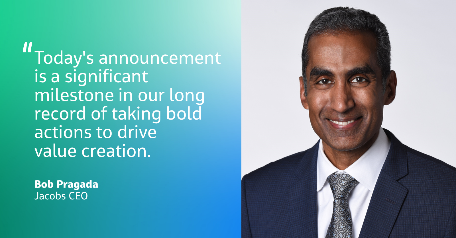 Jacobs Announces Intention to Separate Critical Mission Solutions