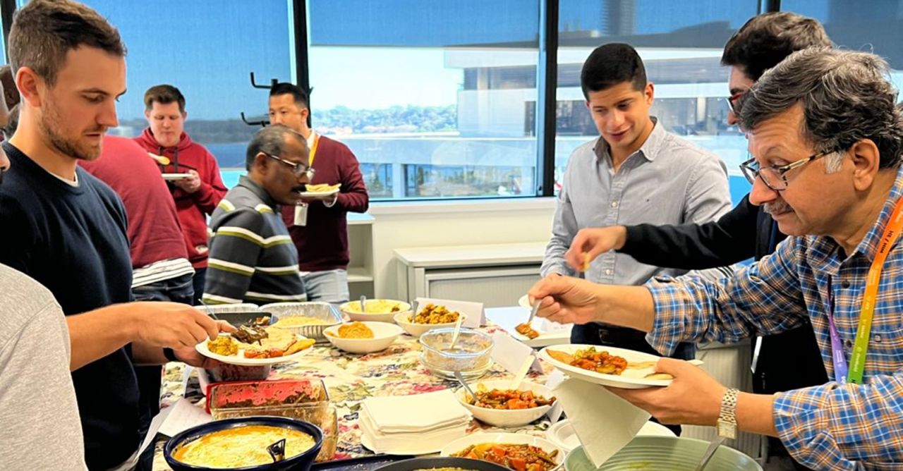 “Such a melting pot of curries to match the cultural diversity of the office.”
