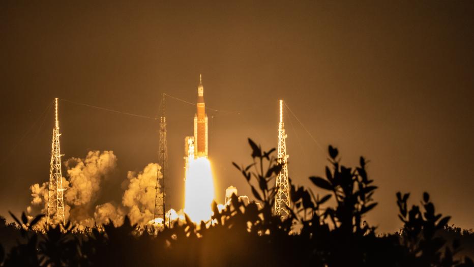 Artemis I successfully launched from Kennedy Space Center on Wednesday Nov. 16; Photo Credit: Ben Bair