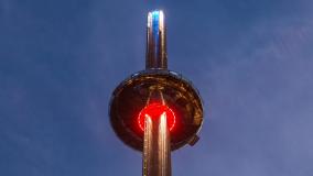 British Airways i360 at night