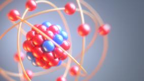 Nuclear proton stock image