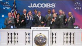 Jacobs leadership team at New York Stock Exchange