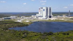NASA Kennedy Space Center from afar