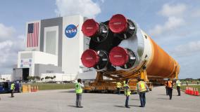 Rocket outside Kennedy Space Center