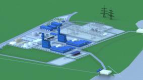 Rendering of a power plant