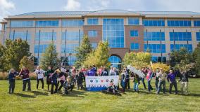 Jacobs team in front of Denver office