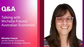 Michelle Freund headshot and banner