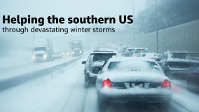 Helping the southern US through devastating winter storms