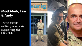 Meet Mark, Tim & Andy - Three Jacobs' military reservists supporting the UK's NHS