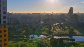 Stock image of downtown city in Gwinnett County