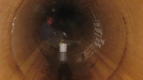 Engineer inside of a tunnel