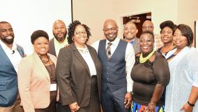Group of Jacobs employees at Harambee event