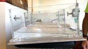 Sloshbox with water in it