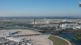 Aerial view of MCO International Airport