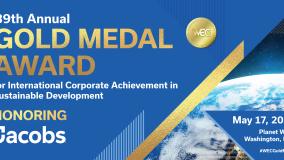 Jacobs win World Environment Center Gold Medal Award