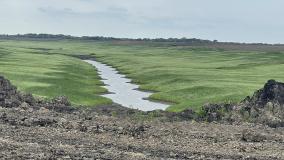 The diversion channel and low-flow channel