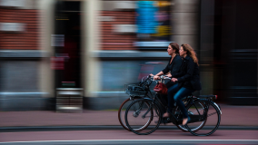 Active travel - women on bicycles