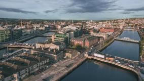 Aerial view of Cork, Ireland