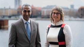 Jacobs Chief Executive Officer Bob Pragada and Jacobs Director of Life Sciences Operations, Denmark Lene Bjerregaard