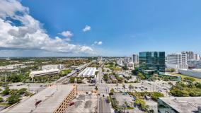 Aerial view of Brightline Bus Central Terminal in Florida