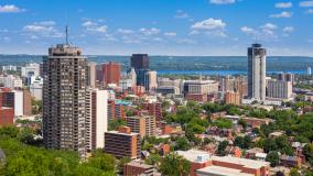 Cityscape of Hamilton, Canada.