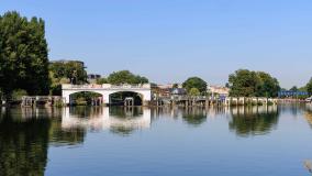 View of River Thames at Teddington.