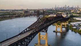  Aerial View of Pulaski Skyway, New Jersey