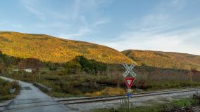 Railroad Crossing in Rural America