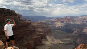 Wiktor Wojter at the Grand Canyon