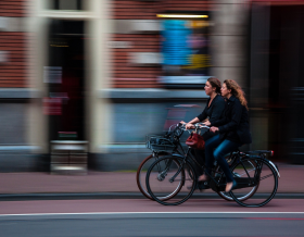 Active travel - women on bicycles
