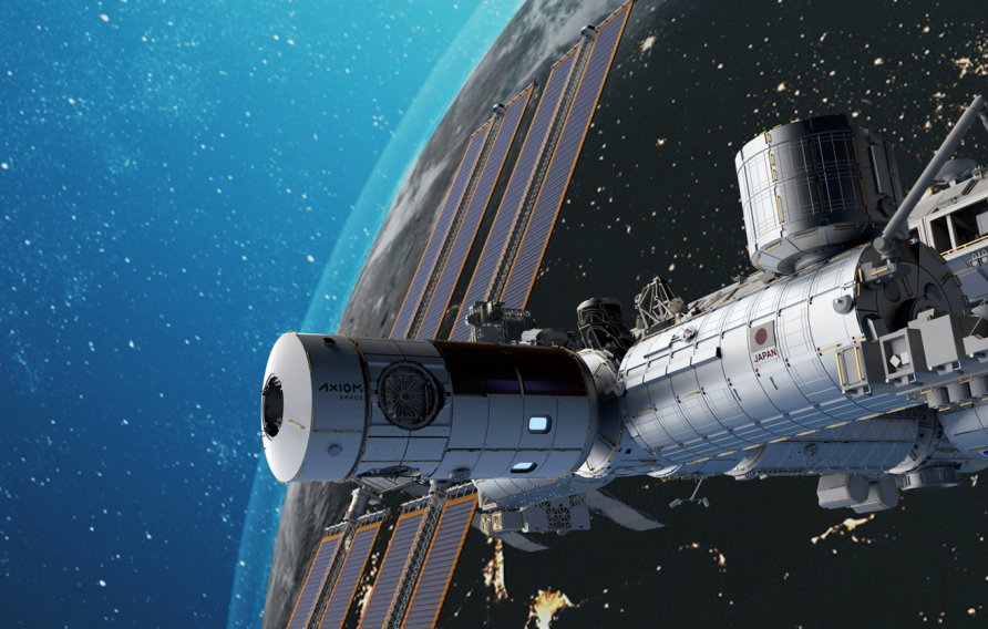 Commercial space station rendering
