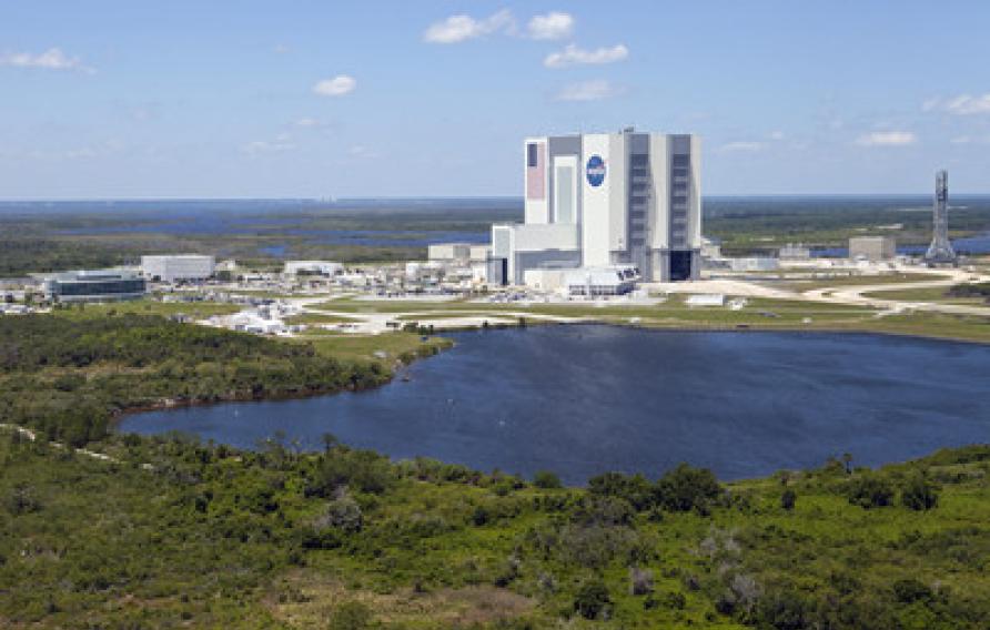 NASA Kennedy Space Center from afar
