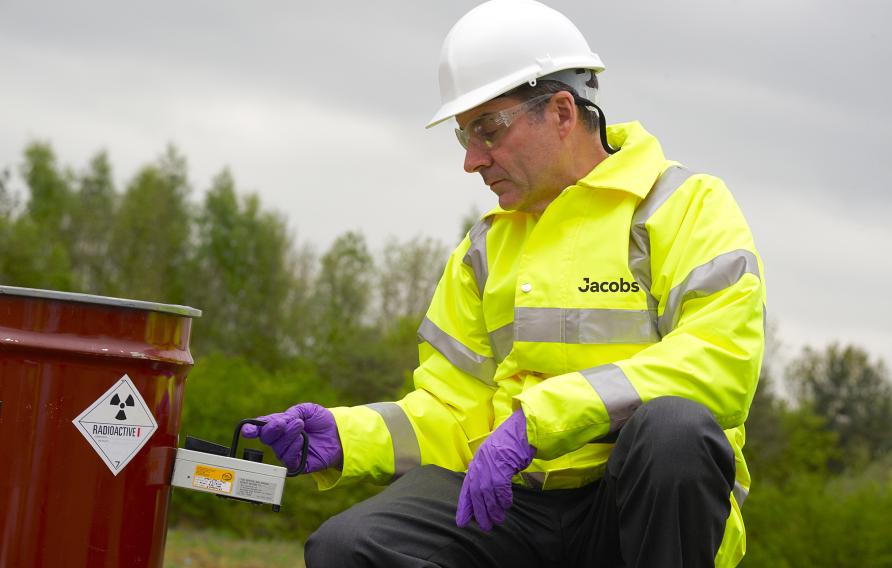 A Jacobs radiation protection adviser at work