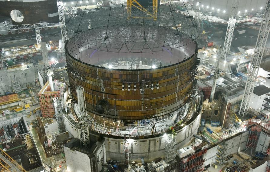 Construction work at Hinkley Point C