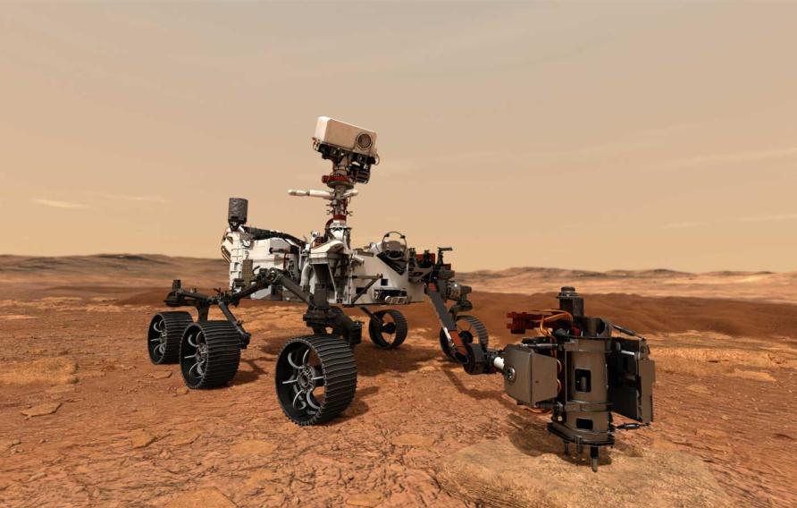 Artist rendering of NASA rover Perseverance