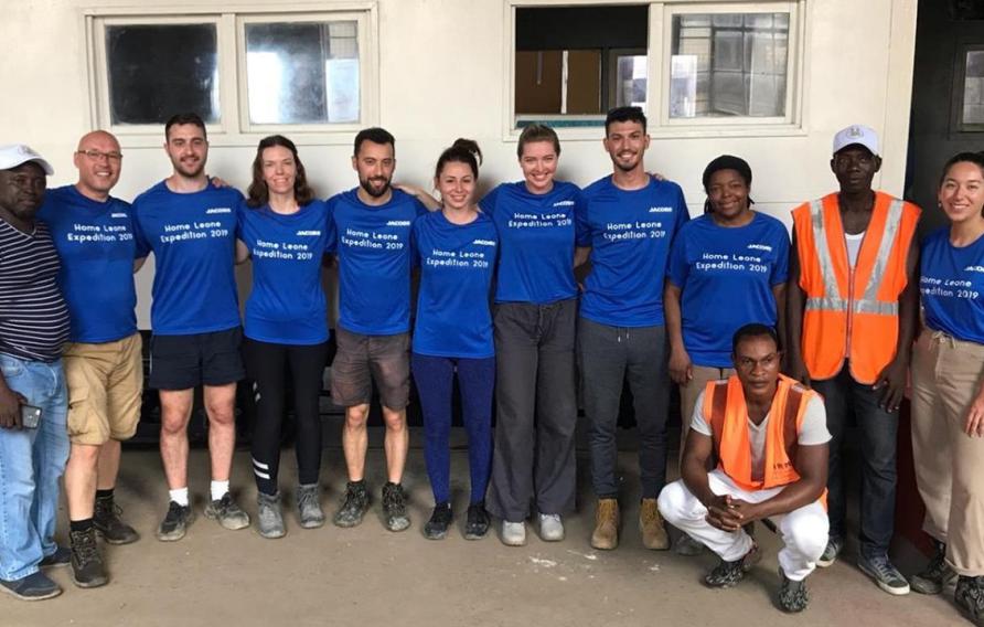 Volunteer team in Sierra Leone