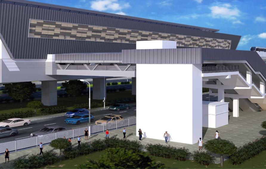 Klang Valley light rail station rendering
