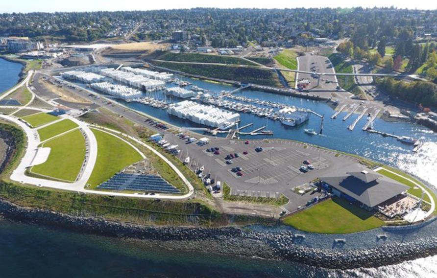 Aerial view of Tacoma park