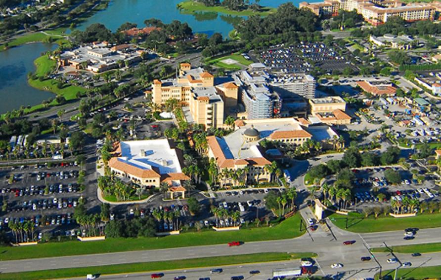 The Villages retirement community aerial view