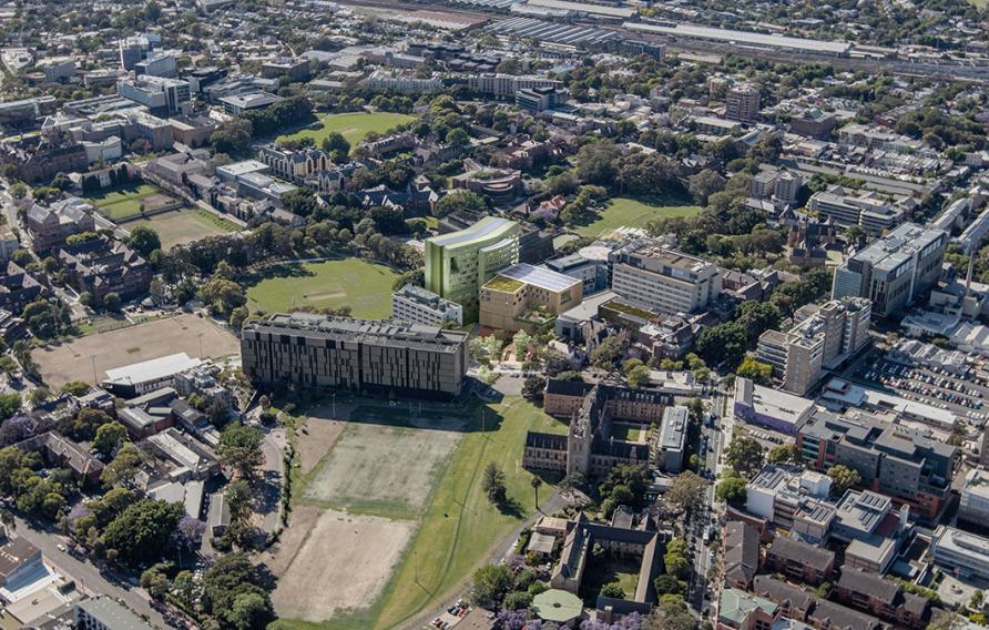 Aerial view of the RPA Hospital