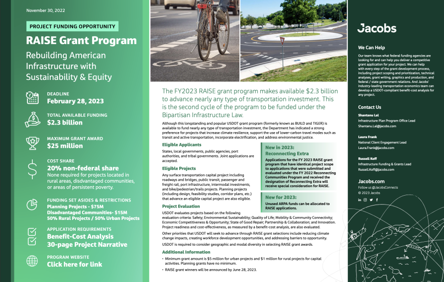 RAISE Grant brochure cover image