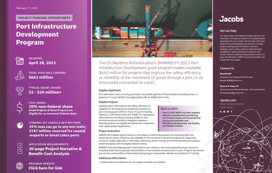 IIJA Port Infrastructure Development Program Factsheet
