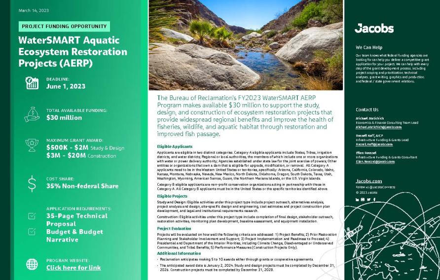 IIJA WaterSMART AERP Factsheet