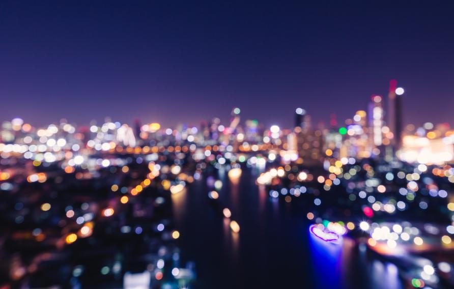 Blurred image of city