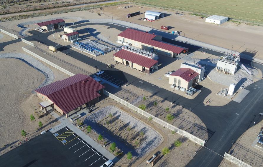 Aerial view of the City of Goodyear Water Treatment Facility