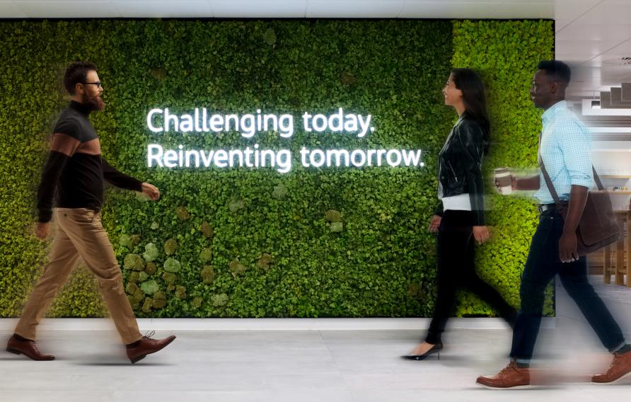 Living wall challenging today reinventing tomorrow