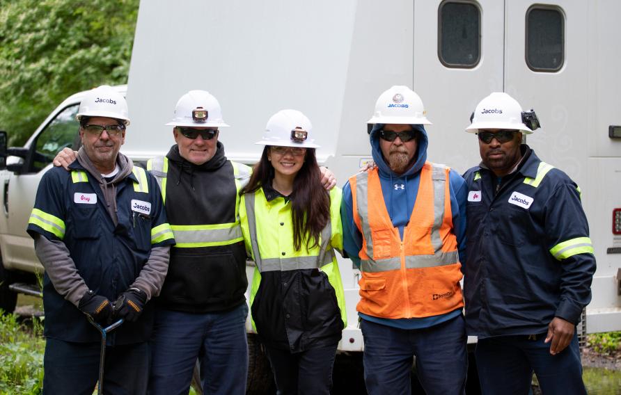 Group of engineers in PPE 