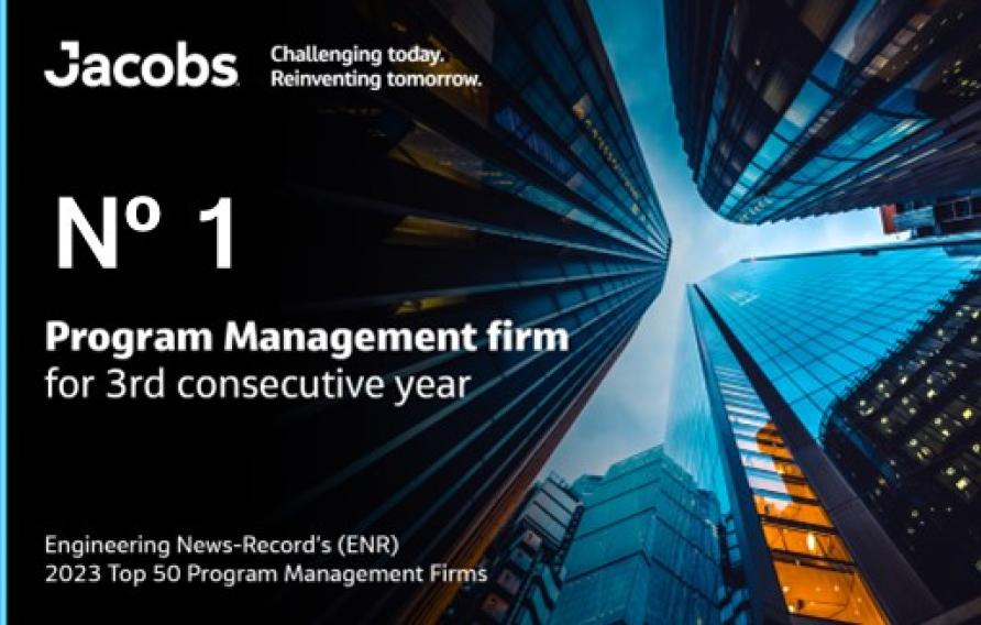 #1 Program Management firm for 3rd consecutive year 