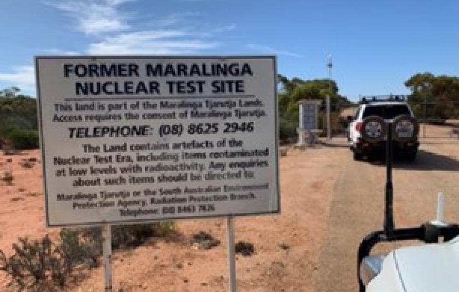 Former Maralinga Nuclear test site